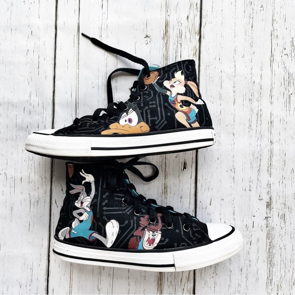 Converse Space jam a New Legacy Looney Toons youth multicolor sneakers size 3 - Picture 9 of 9